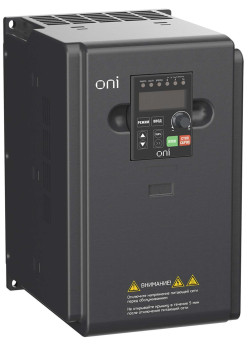 Преобразователь частоты A150 380В 3Ф 7,5кВт 17А со встроенным тормозным модулем ONI