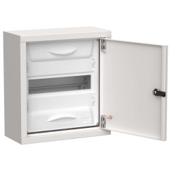 TITAN 5 Корпус металлический ЩРн-12 (1х12) 335х310х140мм IP31 белый (одна дверь) IEK