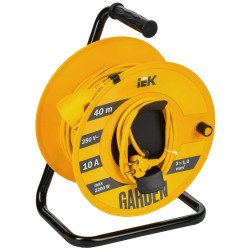 GARDEN Катушка УК40 1 место без заземления с термозащитой 2х1,0мм2 40м IEK