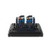 FORTE&PIANO Розетка компьютерная двойная RJ45 кат.6 FP134 черный IEK