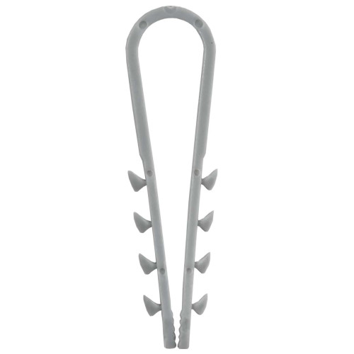 Дюбель-хомут 10-5мм для плоского кабеля нейлон черный (100шт/упак) GENERICA