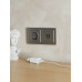 BRITE Рамка 2-местная IP44 РУ-2-БрС-44 сталь IEK