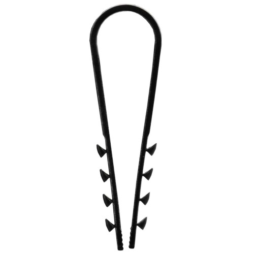 Дюбель-хомут 11-18мм для круглого кабеля нейлон серый (100шт/упак) GENERICA