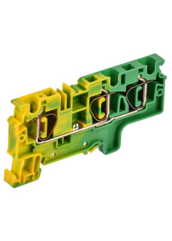 ARMAFIX Клемма пружинная CX6-3 PE 6мм2 трехконтактная заземляющая IEK