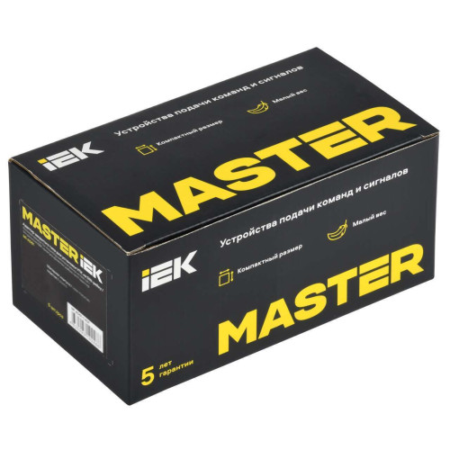Переключатель на 2 положения 1NO+1NC чёрный MASTER IEK