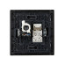FORTE&PIANO Розетка двойная RJ11+RJ45 кат.5E FP135 черный IEK