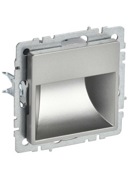 BRITE Подсветка светодиодная встраиваемая ПЛ20-БрС сталь IEK