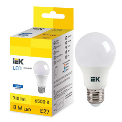 LED Bulb A60 8W 6500K E27 IEK