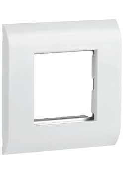 ITK Лицевая рамка для модуля Mosaic 80х80мм металлический суппорт белая