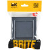 BRITE Выключатель 1-клавишный 10А в сборе ВСР10-1-0-БрМ маренго IEK