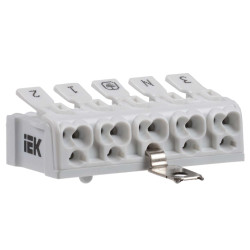 Клемма пружинная соединительная КСПнз5-3L+N+PE IEK