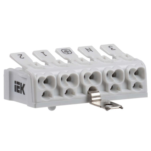 Клемма пружинная соединительная КСПнз5-3L+N+PE IEK