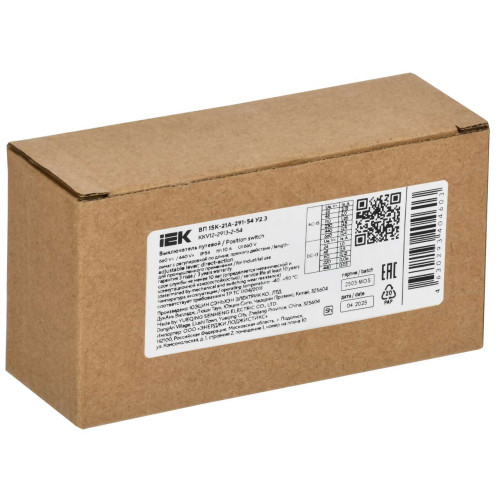 Выключатель путевой ВП 15К-21А-291-54 У2.3 рычаг с роликом регулируемый по длине прямого действия IEK Выключатель путевой ВП 15К-21А-291-54 У2.3 рычаг с роликом регулируемый по длине прямого действия IEK