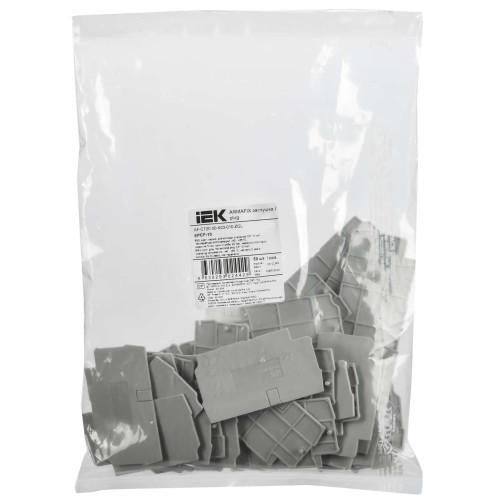 ARMAFIX Заглушка для колодки клеммной CP 10мм2 серая IEK ARMAFIX Заглушка для колодки клеммной CP 10мм2 серая IEK