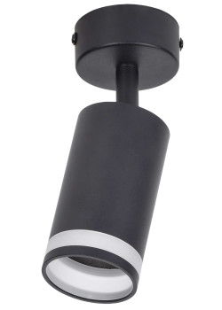 Светильник 4006 накладной настено-потолочный под лампу GU10 черный IEK
