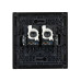 FORTE&PIANO Розетка компьютерная двойная RJ45 кат.5E FP133 черный IEK