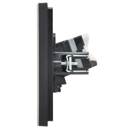 FORTE&PIANO Розетка компьютерная двойная RJ45 кат.5E FP633M металл шампань IEK