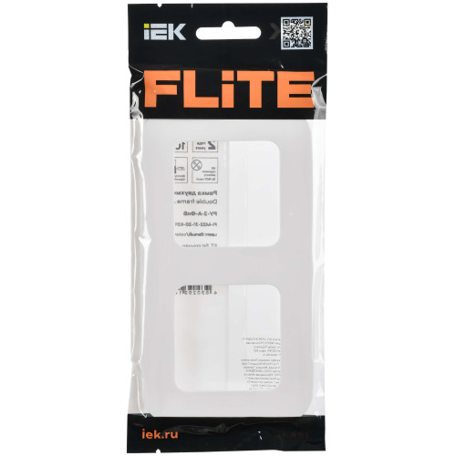 FLITE Рамка 2-местная РУ-2-А-ФлБ белый IEK FLITE Рамка 2-местная РУ-2-А-ФлБ белый IEK