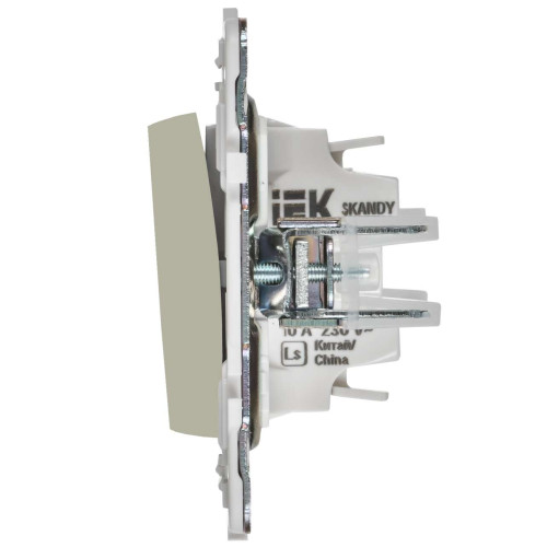 SKANDY Выключатель 1-клавишный кнопочный 10А SK-V14B бежевый IEK