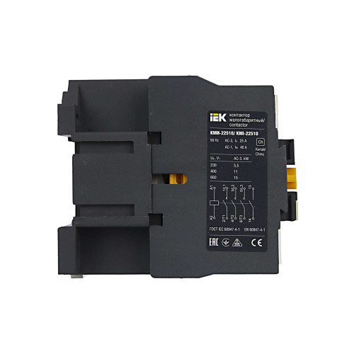 Контактор КМИ-22510 25А 24В/АС3 1NO IEK
