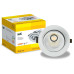 LIGHTING PRO Светильник светодиодный коленчатый ДВО 1822 35Вт 3000К IP20 круг белый IEK