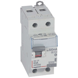 Выключатель дифференциального тока DX³-ID - 2П - 230 В~ - 63 А - тип AC - 300 мА - селективный - 2 модуля