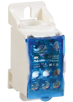 Блок распределительный РБД-125А на DIN-рейку IEK