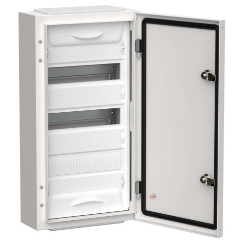 TITAN 5 Корпус металлический ЩРн-36 (1х36) 585х310х140мм IP54 белый (одна дверь) IEK
