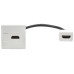 PRIMER РКМ-20-10-П Розетка мультимедийная HDMI M/M (2 модуля) белая IEK
