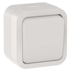 TORS Переключатель одноклавишный 10А IP55 TS301 белый IEK