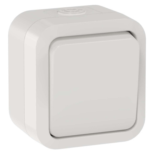 TORS Переключатель одноклавишный 10А IP55 TS301 белый IEK