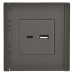 FORTE&PIANO Розетка USB A+C 3,1А FP350 серый IEK