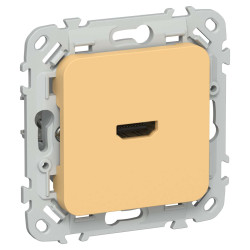 FLITE Розетка HDMI РШДМА-ФлЗ золотарник IEK