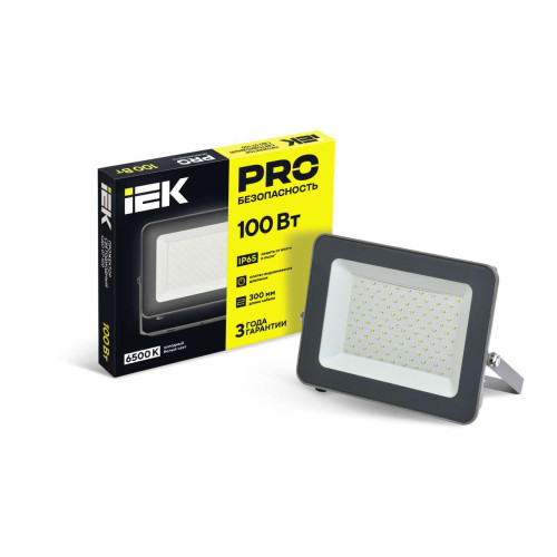 Прожектор светодиодный СДО 07-100 IP65 серый IEK