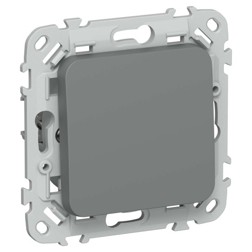 FLITE Выключатель 1-клавишный 10А ВС11-1-0-ФлМА мокрый асфальт IEK