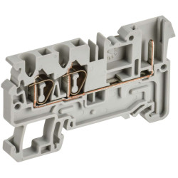 ARMAFIX Клемма пружинная CX2,5-3-1B разъемная 2,5мм2 трехконтактная (2 зажима 1 разъем) серая IEK