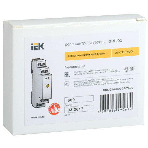 Реле уровня ORL 24-240В AC/DC IEK