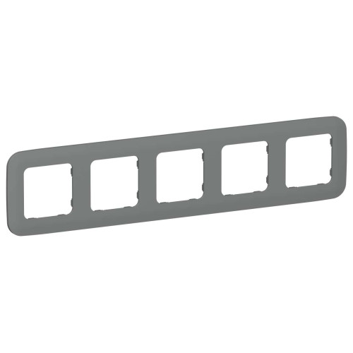 FLITE Рамка 5-местная РУ-5-А-ФлМА мокрый асфальт IEK