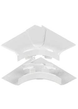 DLP Угол внутренний изменяемый для кабель-канала 105х50мм (80-100град) белый