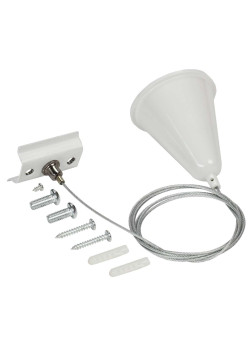 Комплект подвеса для шинопровода с тросом 1,5м белый IEK