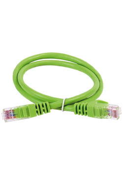 ITK Коммутационный шнур (патч-корд) кат.6 UTP PVC 0,5м зеленый