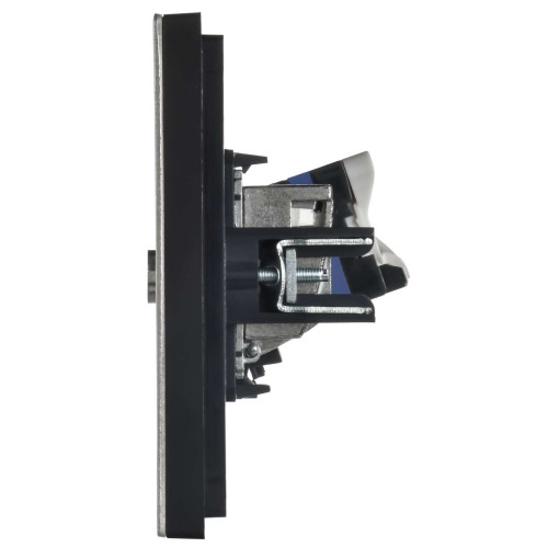 FORTE&PIANO Розетка двойная TV+RJ45 кат.6 FP737M металл никель IEK