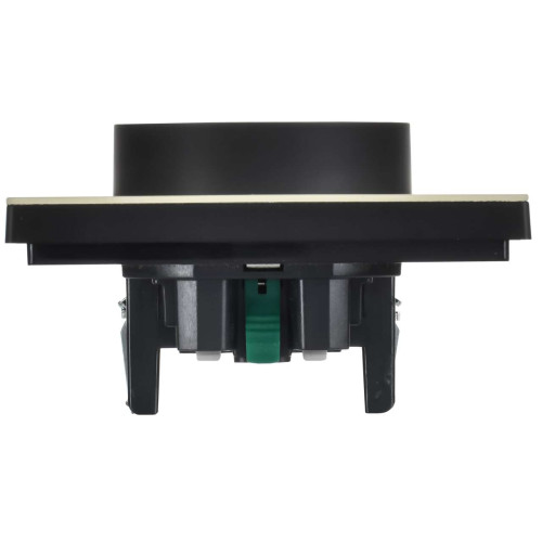 FORTE&PIANO Розетка 2-местная с заземлением с защитными шторками безвинтовое крепление 16А FP823M металл серый сланец IEK