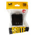 BRITE Выключатель 2-клавишный с индикацией 10А ВС10-2-1-БрЧ черный IEK
