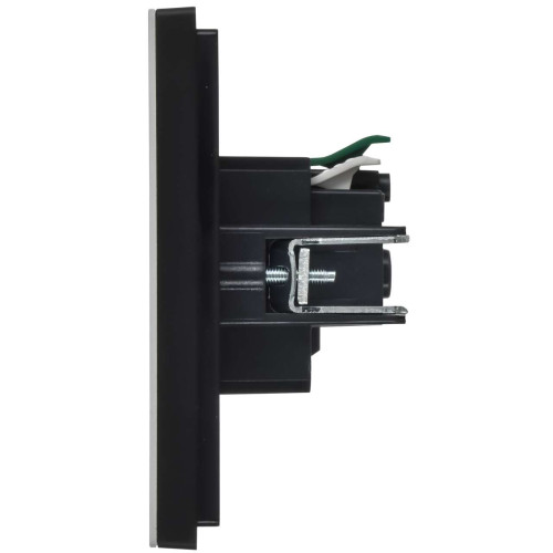 FORTE&PIANO Розетка 1-местная с заземлением без защитных шторок безвинтовое крепление 16А FP714M металл никель IEK