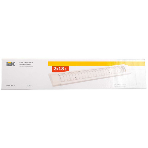 Светильник ЛПО3017 М/решетка 2х18Вт 230В Т8/G13 без ламп IEK