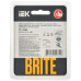 BRITE Рамка 1-местная РУ-1-2-БрП стекло персиковый матовый IEK