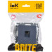 BRITE Розетка компьютерная RJ45 кат.5E РК10-БрМ маренго IEK