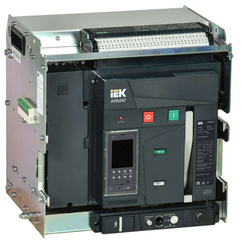 ARMAT AR-A2N TD06 4P W HR/VR Выключатель автоматический воздушный 66кА расцепитель TD 630А 4P выдвижной с аксессуарами ~220-240В: реле отключения, реле включения, моторный привод IEK