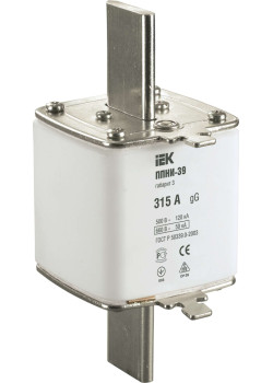 Плавкая вставка предохранителя ППНИ-39 габарит 3 315А IEK